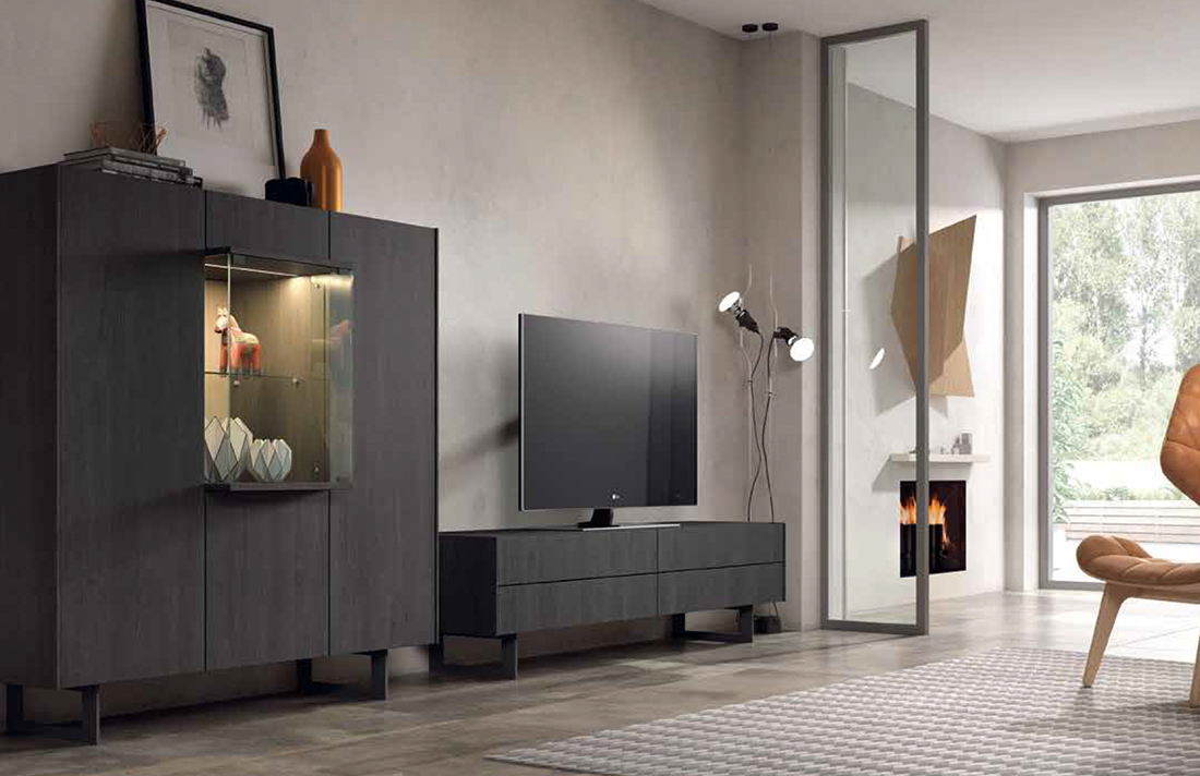 Mueble de televisión contemporáneo de la colección New Royal de Kazzano